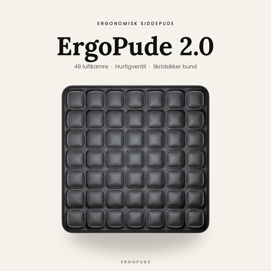 ErgoPude 2.0 – Ergonomisk 3D-siddepude med justerbar luft