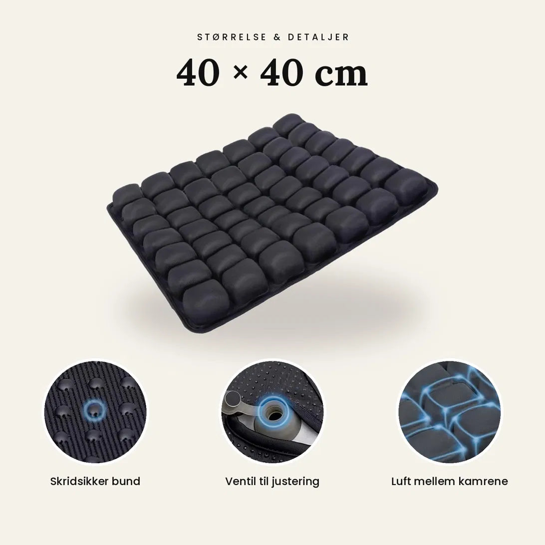 ErgoPude 2.0 – Ergonomisk 3D-siddepude med justerbar luft